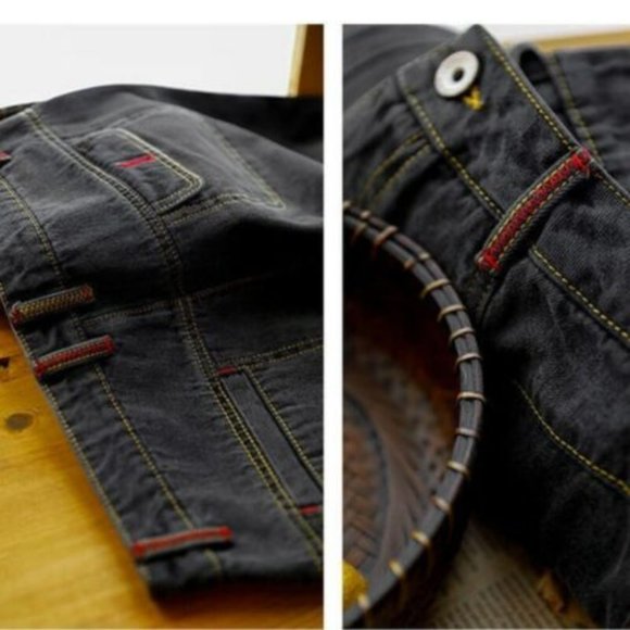 NWT  Denim Pants Loose Straight Wide Leg Jeans 90s style - petite - Picture 5 of 9